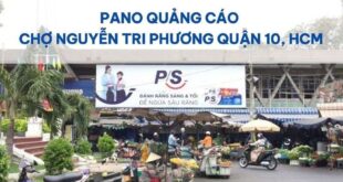 Pano quảng cáo Chợ Nguyễn Tri Phương