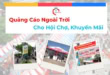 Quảng cáo ngoài trời cho hội chợ, khuyến mãi