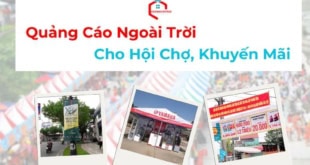 Quảng cáo ngoài trời cho hội chợ, khuyến mãi