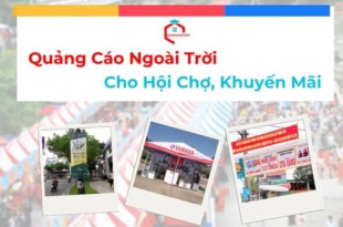 Quảng cáo ngoài trời cho hội chợ, khuyến mãi