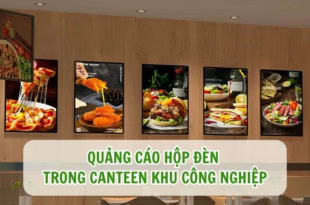 Quảng cáo hộp đèn trong Canteen