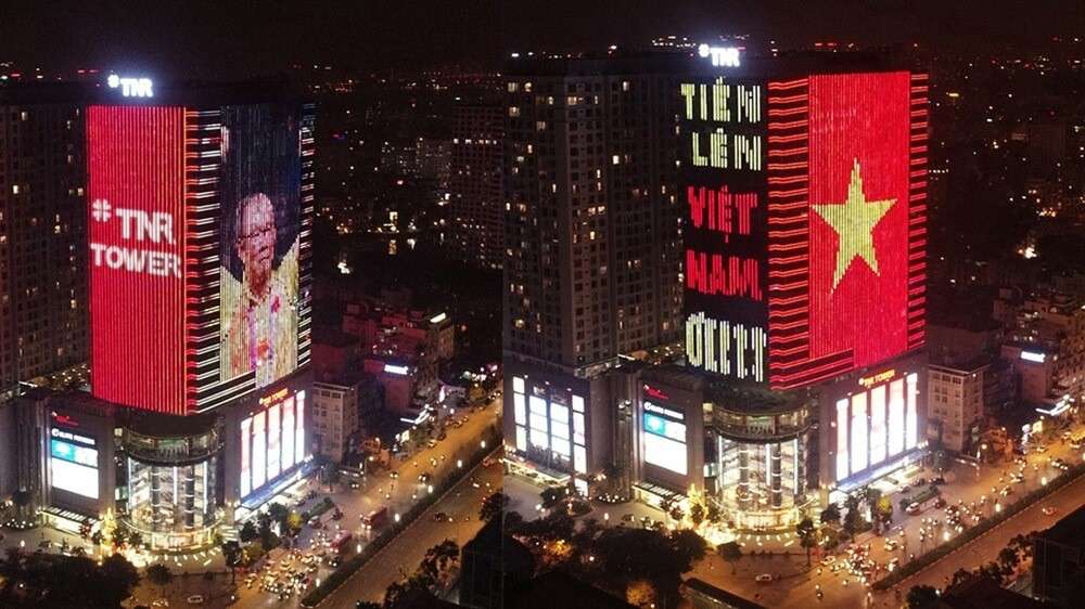 Quảng cáo màn hình LED Building