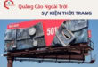 quảng cáo ngoài trời sự kiện thời trang