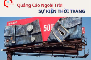 quảng cáo ngoài trời sự kiện thời trang