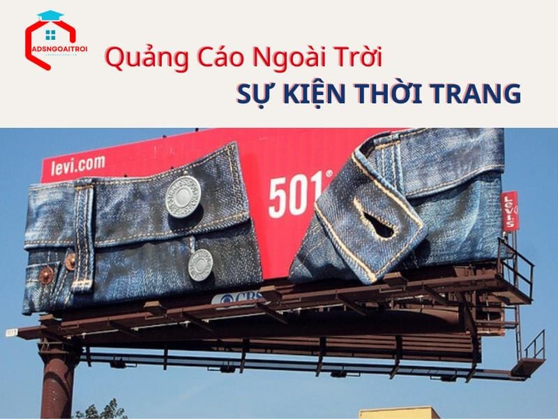 quảng cáo ngoài trời sự kiện thời trang