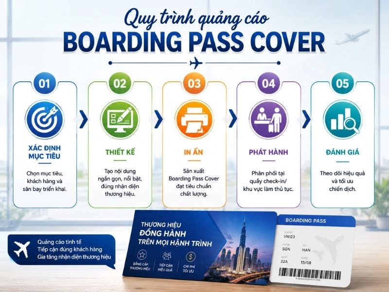 Quy trình quảng cáo Boarding Pass Cover