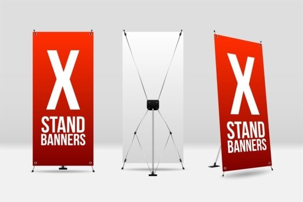 Standee chữ X - Báo Giá Standee Chữ X Tăng Đơ Cao Cấp Standee chữ X