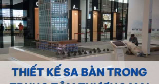 Sa bàn trong trung tâm thương mại.