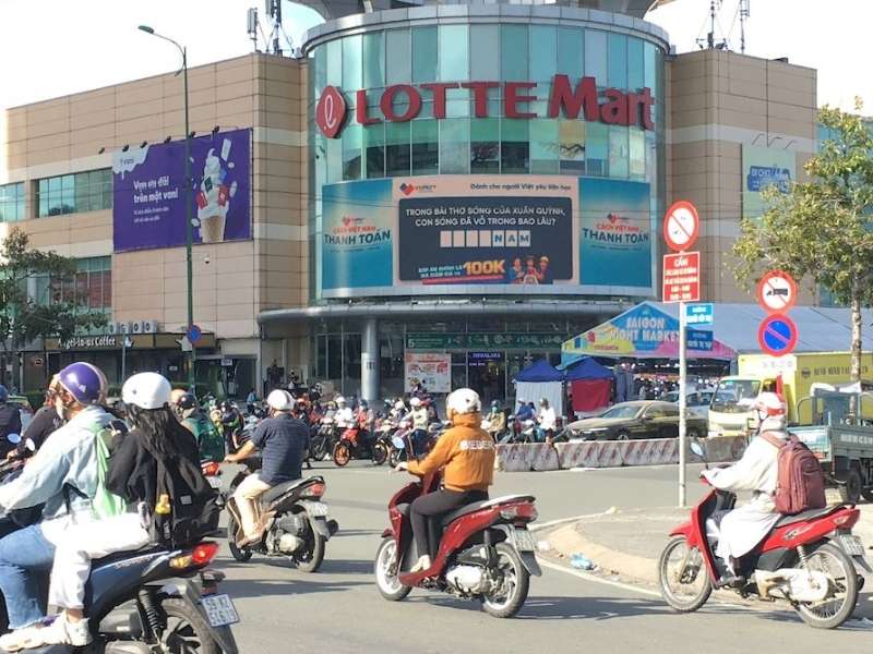 Vị trí màn hình led Lotte Mart Nam Sài Gòn có gì nổi bật?