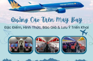 quảng cáo trên máy bay