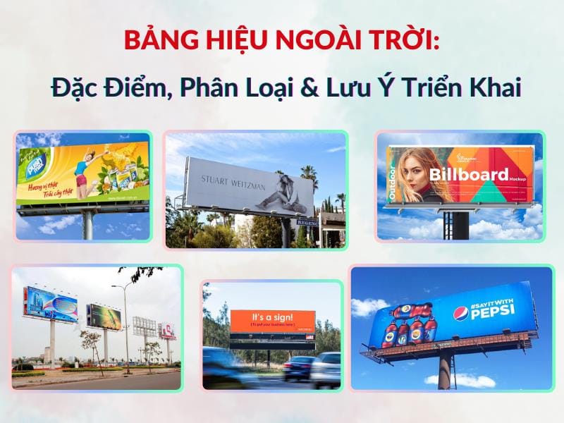 bảng hiệu ngoài trời
