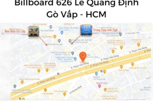 - Giá Thuê Quảng Cáo Billboard 626 Lê Quang Định - Gò Vấp, Tp HCM