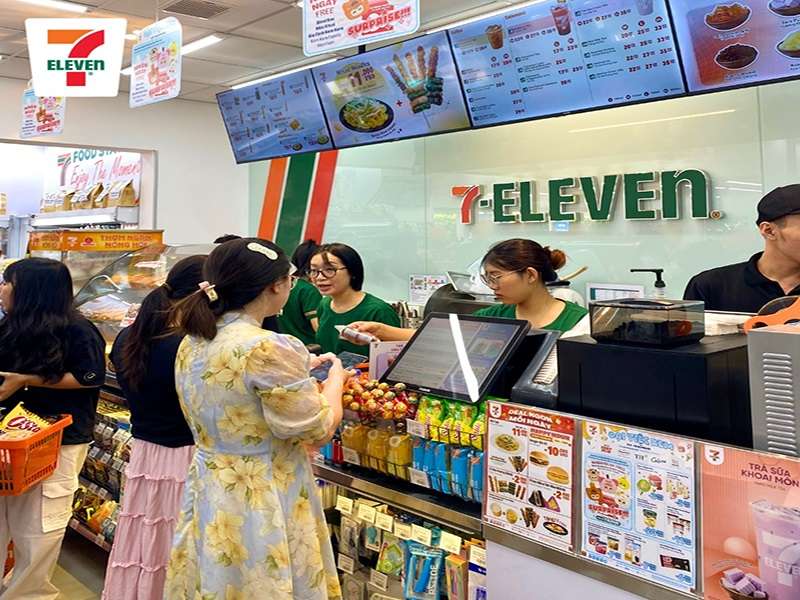 Các màn hình quảng cáo tương tác tại 7-Eleven