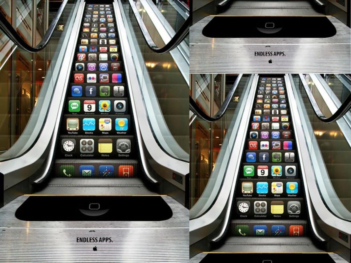 Quảng cáo thang cuốn của apple