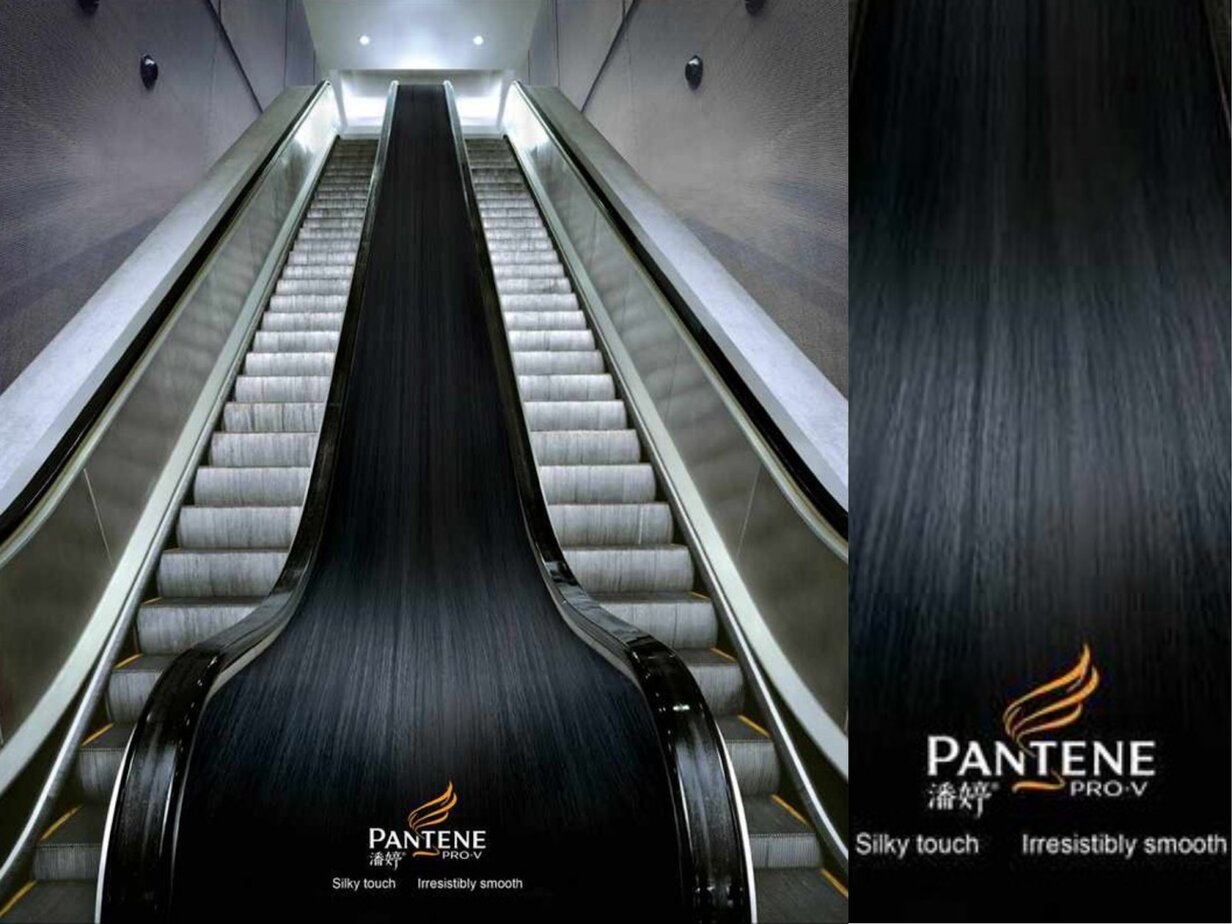 Quảng cáo thang cuốn của pantene 