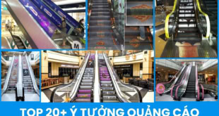 ý tưởng quảng cáo thang cuốn, thang bộ sáng tạo