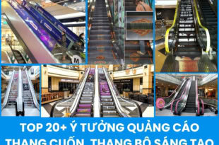 ý tưởng quảng cáo thang cuốn, thang bộ sáng tạo