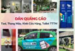 Dán quảng cáo taxi, thang máy, kính cửa hàng, toilet TTTM đẹp