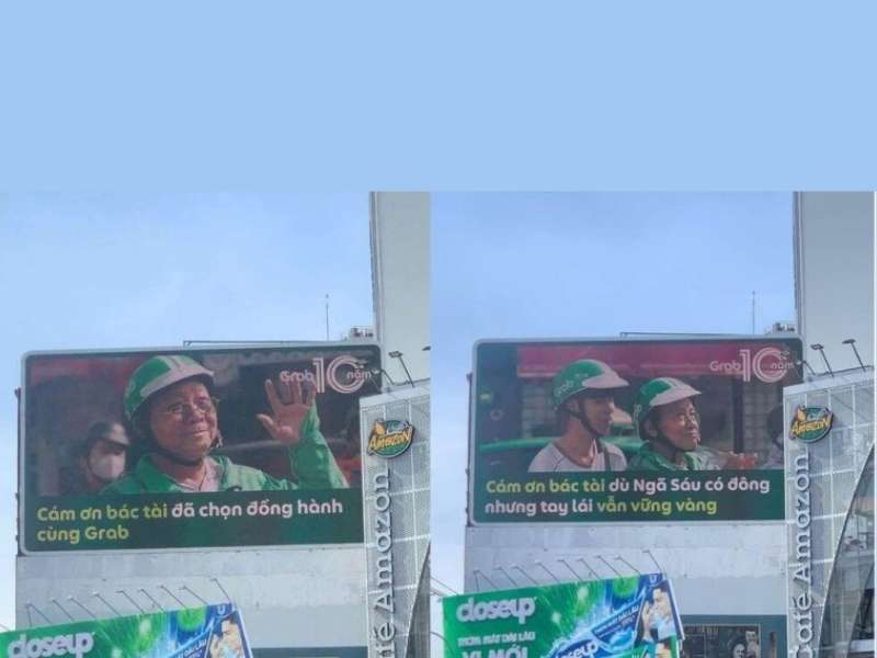 Grab – Tri ân tài xế bằng OOH tương tác