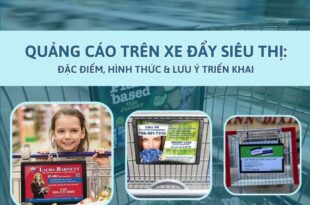 Quảng cáo trên xe đẩy siêu thị