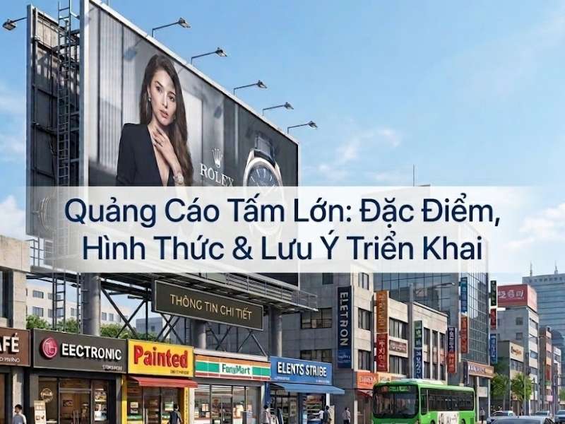Quảng cáo tấm lớn - Quảng Cáo Tấm Lớn: Đặc Điểm, Hình Thức & Lưu Ý Triển Khai Quảng cáo tấm lớn
