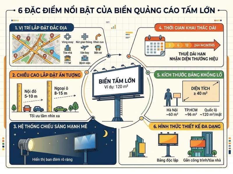 Quảng cáo tấm lớn là gì? có đặc điểm gì? - Quảng Cáo Tấm Lớn: Đặc Điểm, Hình Thức & Lưu Ý Triển Khai Quảng cáo tấm lớn là gì? có đặc điểm gì?