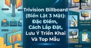 Trivision billboard (biển lật 3 mặt)
