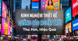 Kinh nghiệm thiết kế quảng cáo ngoài trời