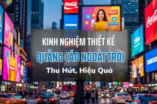 Kinh nghiệm thiết kế quảng cáo ngoài trời