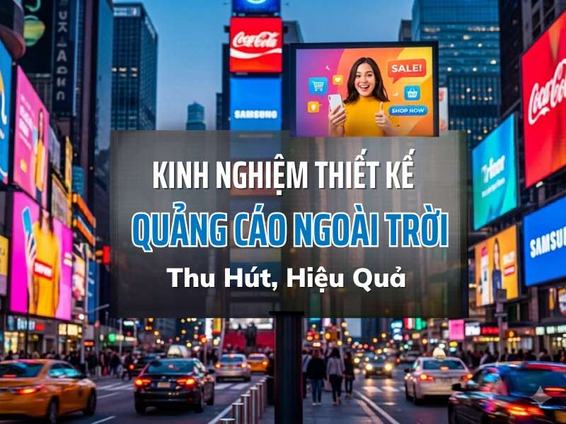 Kinh nghiệm thiết kế quảng cáo ngoài trời 