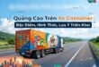 Quảng cáo trên xe container