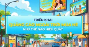 Triển khai quảng cáo ngoài trời mùa hè