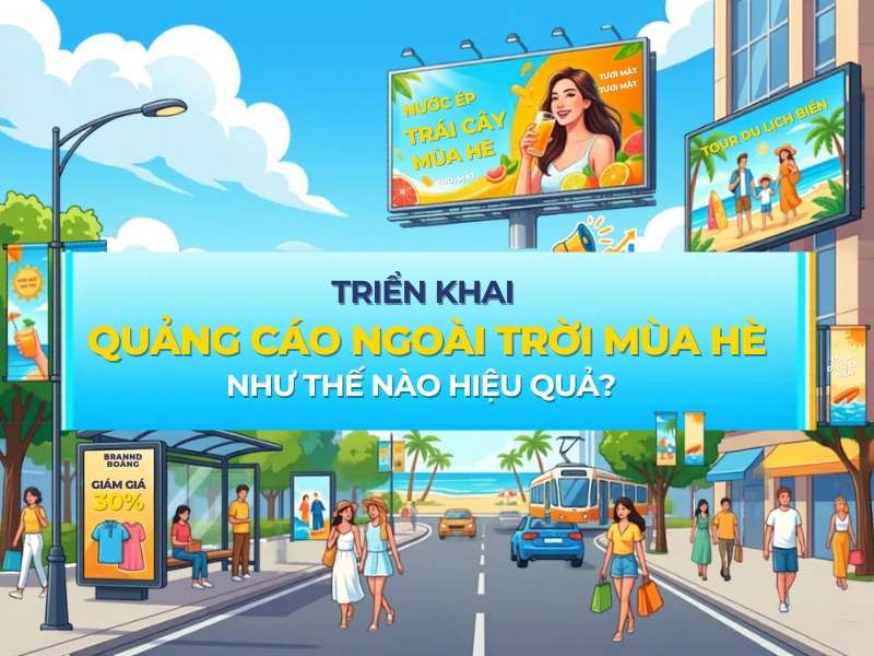 Triển khai quảng cáo ngoài trời mùa hè 