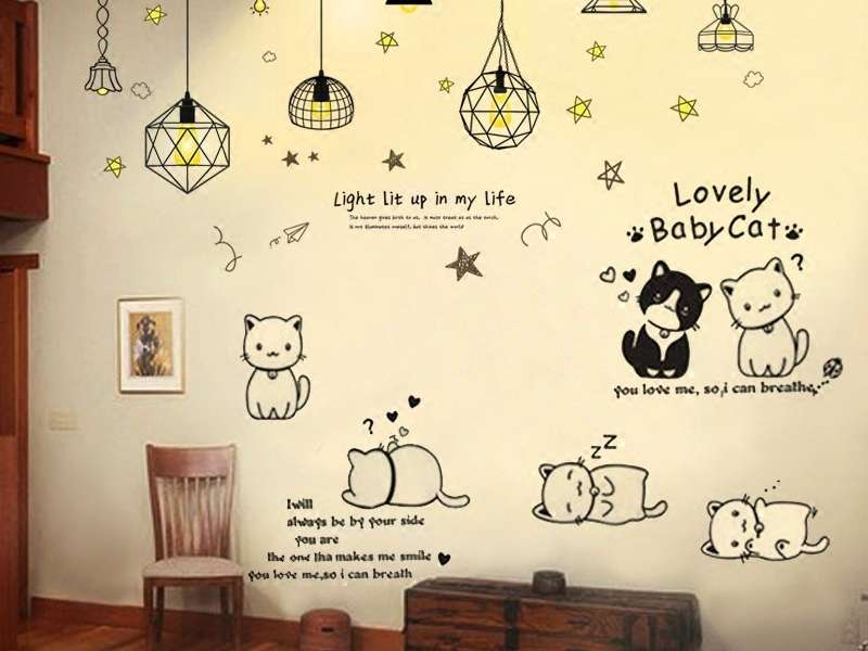 Decal dán tường.