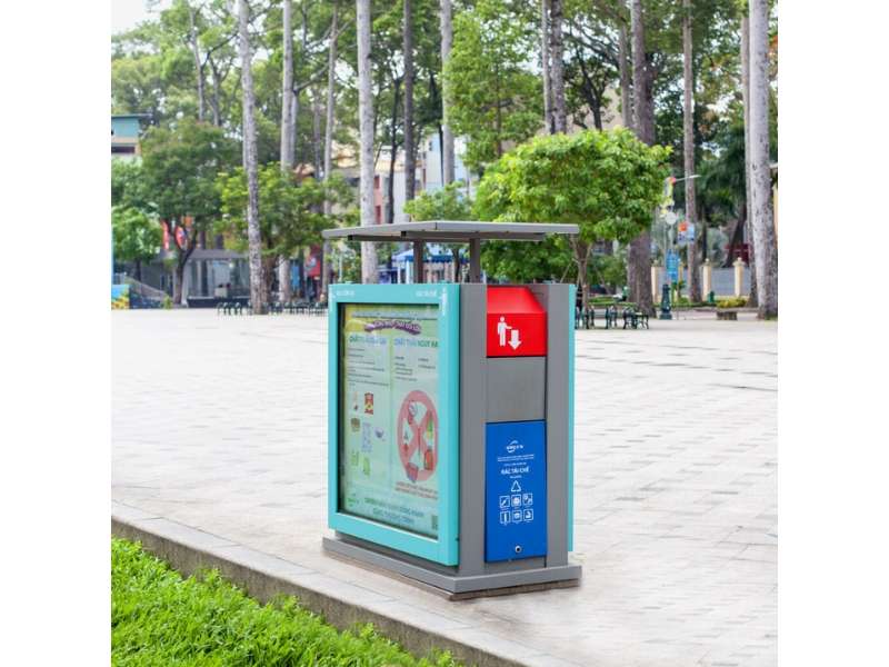 Quảng cáo hộp đèn thùng rác (Light Box Trash Can)
