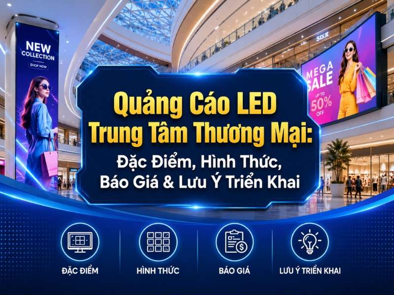 Quảng cáo led trung tâm thương mại