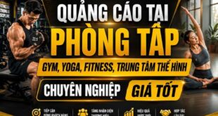 Quảng cáo tại phòng tập gym, yoga, fitness, trung tâm thể hình