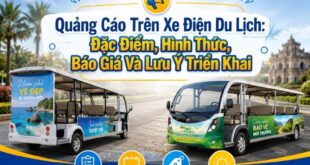 Quảng cáo trên xe điện du lịch