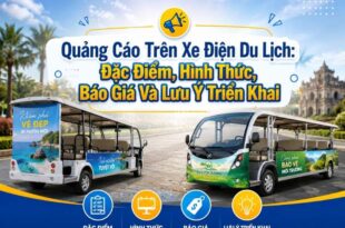 Quảng cáo trên xe điện du lịch