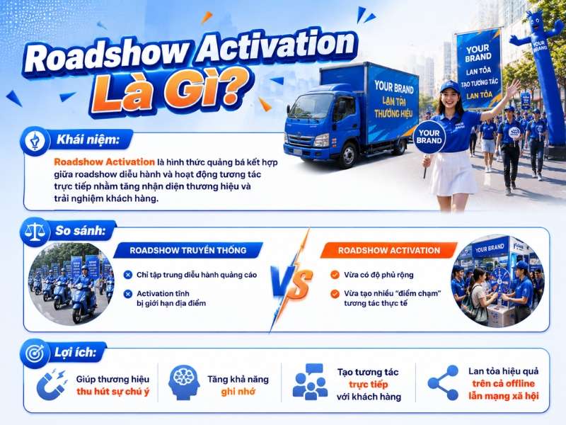 Roadshow activation là gì? hiệu quả của hình thức truyền thông này như thế nào?