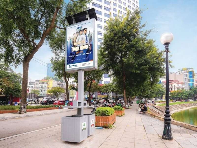 Thùng rác thông minh tích hợp công nghệ (Green Lightbox)