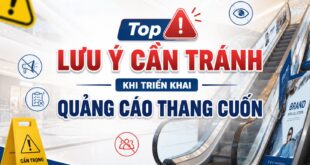 Lưu ý khi triển khai quảng cáo thang cuốn