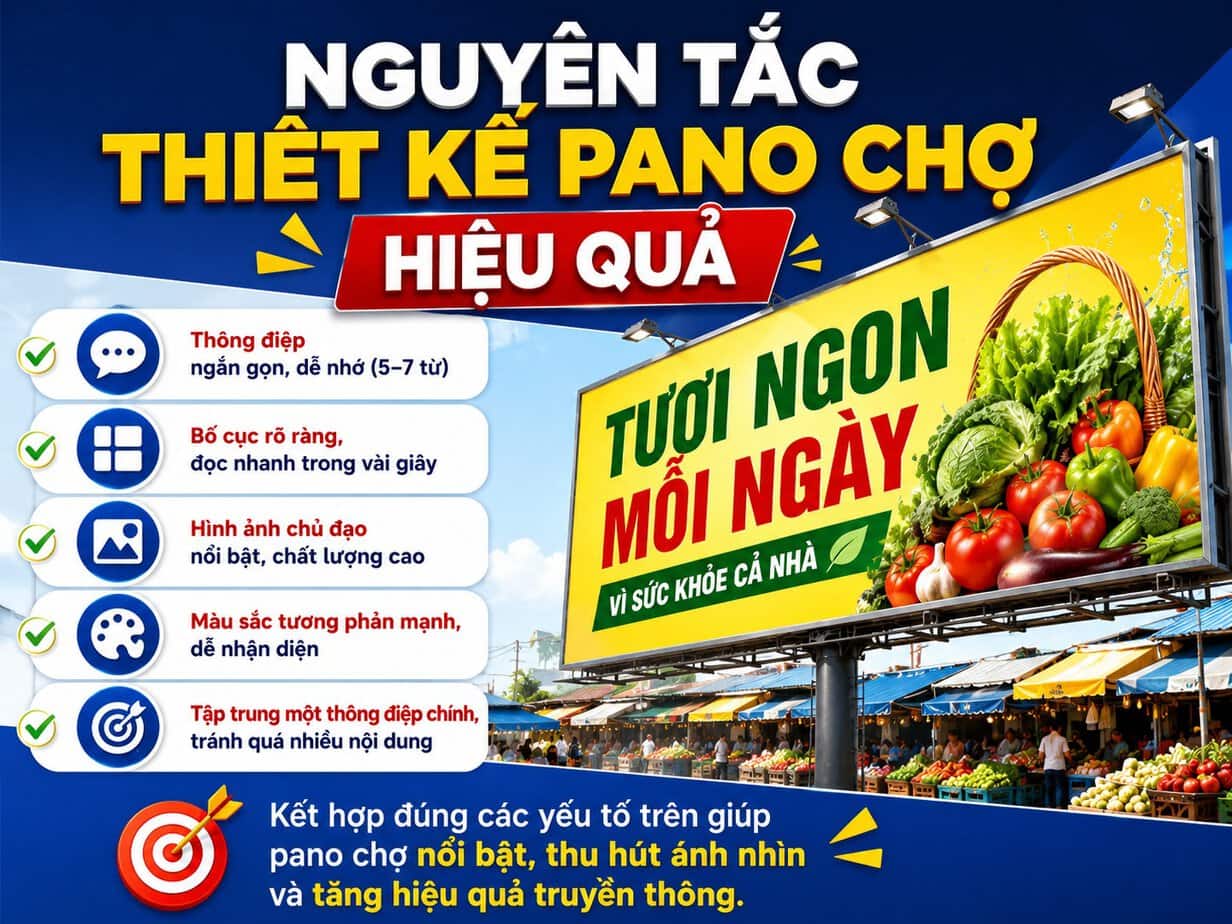 Nguyên tắc thiết kế pano chợ
