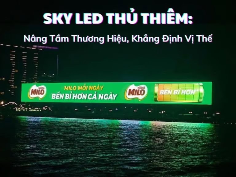 LED outdoor phù hợp với những thông điệp ngắn gọn