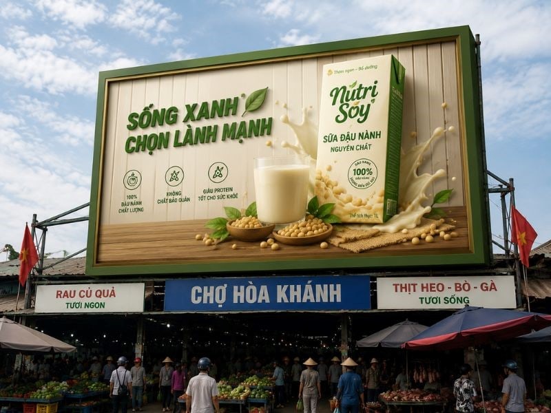 Pano kết hợp vật liệu Formex và khung nổi