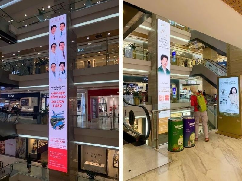 Chiến dịch quảng cáo dooh cho ngành làm đẹp.