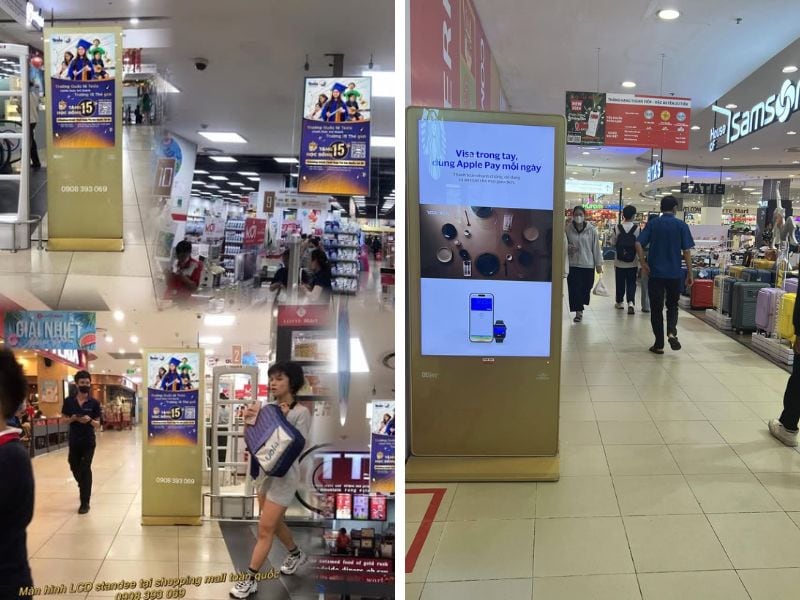 Quảng Cáo LCD tại trung tâm thương mại Lotte Mart.