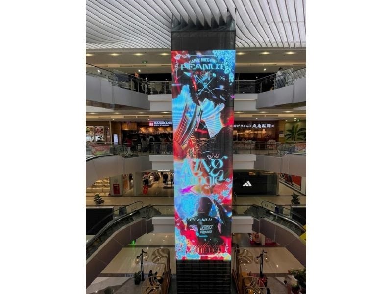 Quảng cáo dooh màn hình LED tại TTTM Liễu Giai.