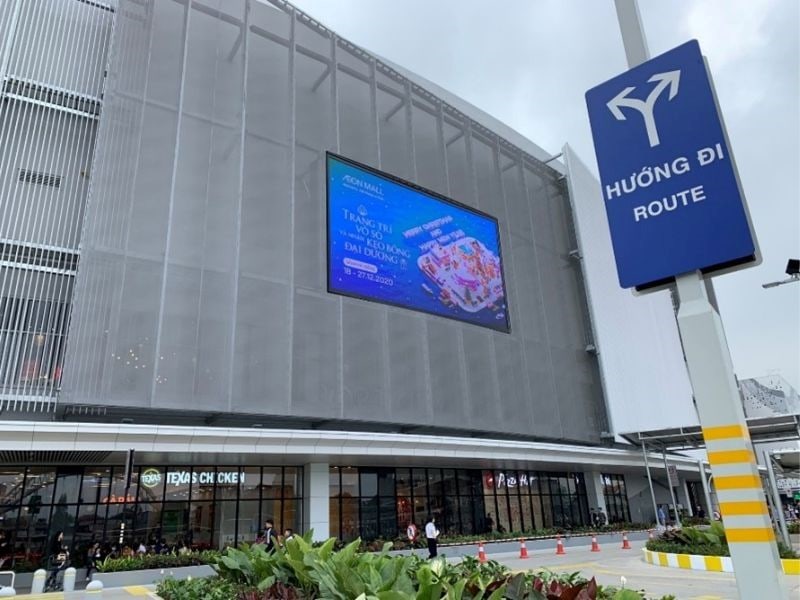 Quảng cáo màn hình LED ngoài trời tại Aeon Mall
