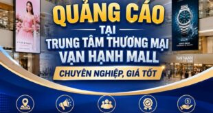 Quảng cáo tại trung tâm thương mại Vạn Hạnh Mall